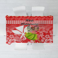 Hawaii Mele Kalikimaka Tablecloth Santa Claus and Hula Dancing Merry Christmas - Wonder Print Shop