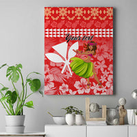 Personalised Hawaii Mele Kalikimaka Canvas Wall Art Santa Claus and Hula Dancing Merry Christmas LT9 - Wonder Print Shop