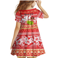 Personalised Hawaii Mele Kalikimaka Family Matching Mermaid Dress and Hawaiian Shirt Santa Claus and Hula Dancing Merry Christmas LT9 - Wonder Print Shop