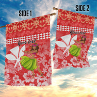 Personalised Hawaii Mele Kalikimaka Garden Flag Santa Claus and Hula Dancing Merry Christmas - Wonder Print Shop