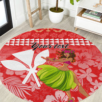 personalised-hawaii-mele-kalikimaka-round-carpet-santa-claus-and-hula-dancing-merry-christmas