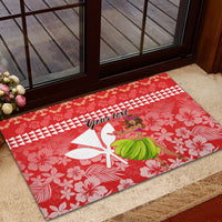 Personalised Hawaii Mele Kalikimaka Rubber Doormat Santa Claus and Hula Dancing Merry Christmas - Wonder Print Shop