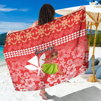 Personalised Hawaii Mele Kalikimaka Sarong Santa Claus and Hula Dancing Merry Christmas - Wonder Print Shop