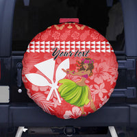 Personalised Hawaii Mele Kalikimaka Spare Tire Cover Santa Claus and Hula Dancing Merry Christmas - Wonder Print Shop