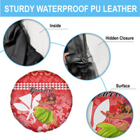 Personalised Hawaii Mele Kalikimaka Spare Tire Cover Santa Claus and Hula Dancing Merry Christmas - Wonder Print Shop