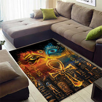 Eye of Ra and Eye of Horus Area Rug Power and Magic Ancient Egyptian Mythology LT9 - Wonder Print Shop