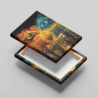 Eye of Ra and Eye of Horus Canvas Wall Art Power and Magic Ancient Egyptian Mythology LT9 - Wonder Print Shop