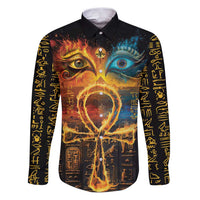 Eye of Ra and Eye of Horus Family Matching Puletasi and Hawaiian Shirt Power and Magic Ancient Egyptian Mythology - Wonder Print Shop