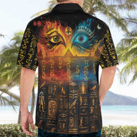 Eye of Ra and Eye of Horus Hawaiian Shirt Power and Magic Ancient Egyptian Mythology - Wonder Print Shop