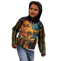 Eye of Ra and Eye of Horus Kid Hoodie Power and Magic Ancient Egyptian Mythology - Wonder Print Shop