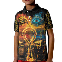 Eye of Ra and Eye of Horus Kid Polo Shirt Power and Magic Ancient Egyptian Mythology - Wonder Print Shop