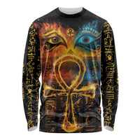 Eye of Ra and Eye of Horus Long Sleeve Shirt Power and Magic Ancient Egyptian Mythology - Wonder Print Shop