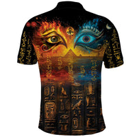 Eye of Ra and Eye of Horus Polo Shirt Power and Magic Ancient Egyptian Mythology - Wonder Print Shop