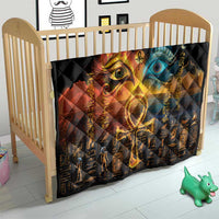 Eye of Ra and Eye of Horus Quilt Power and Magic Ancient Egyptian Mythology - Wonder Print Shop