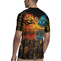 Eye of Ra and Eye of Horus Rugby Jersey Power and Magic Ancient Egyptian Mythology - Wonder Print Shop