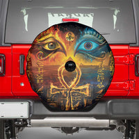 Eye of Ra and Eye of Horus Spare Tire Cover Power and Magic Ancient Egyptian Mythology - Wonder Print Shop