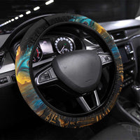 Eye of Ra and Eye of Horus Steering Wheel Cover Power and Magic Ancient Egyptian Mythology - Wonder Print Shop
