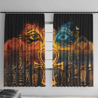 Eye of Ra and Eye of Horus Window Curtain Power and Magic Ancient Egyptian Mythology - Wonder Print Shop