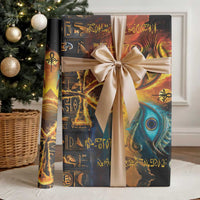 Eye of Ra and Eye of Horus Wrapping Paper Power and Magic Ancient Egyptian Mythology - Wonder Print Shop