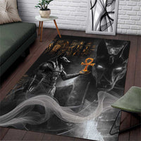 Mythical Anubis Area Rug The Egyptian God of Death LT9 - Wonder Print Shop