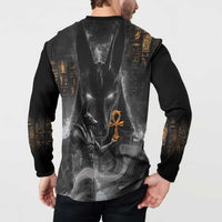 Mythical Anubis Button Sweatshirt The Egyptian God of Death LT9 - Wonder Print Shop