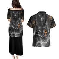Mythical Anubis Couples Matching Puletasi and Hawaiian Shirt The Egyptian God of Death LT9 - Wonder Print Shop