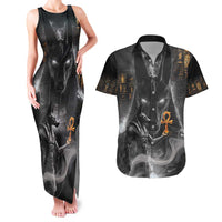 Mythical Anubis Couples Matching Tank Maxi Dress and Hawaiian Shirt The Egyptian God of Death LT9 - Wonder Print Shop