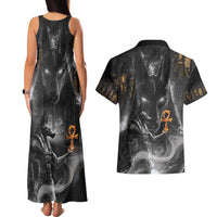 Mythical Anubis Couples Matching Tank Maxi Dress and Hawaiian Shirt The Egyptian God of Death LT9 - Wonder Print Shop