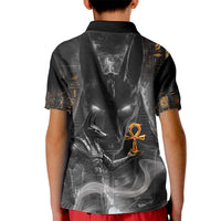 Mythical Anubis Kid Polo Shirt The Egyptian God of Death - Wonder Print Shop