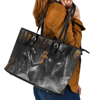 Mythical Anubis Leather Tote Bag The Egyptian God of Death - Wonder Print Shop