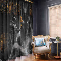 Mythical Anubis Window Curtain The Egyptian God of Death - Wonder Print Shop