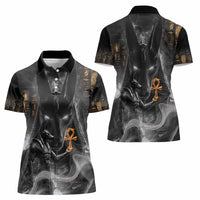 Mythical Anubis Women Polo Shirt The Egyptian God of Death - Wonder Print Shop
