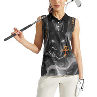 Mythical Anubis Women Sleeveless Polo Shirt The Egyptian God of Death - Wonder Print Shop
