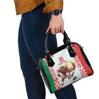 Belarus Ice Hockey Custom Shoulder Handbag With Bison Mascot Flag Style