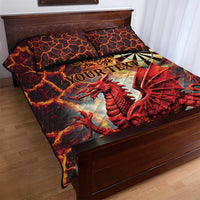 Wales Darts Wales Forever Personalized Quilt Bed Set Cymru Am Byth Dragons