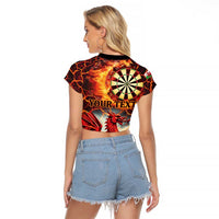 Wales Darts Wales Forever Personalized Raglan Cropped T Shirt Cymru Am Byth Dragons