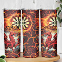 Wales Darts Wales Forever Personalized Skinny Tumbler Cymru Am Byth Dragons