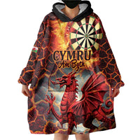 Wales Darts Wales Forever Personalized Wearable Blanket Hoodie Cymru Am Byth Dragons