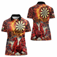 Wales Darts Wales Forever Personalized Women Polo Shirt Cymru Am Byth Dragons