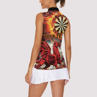 Wales Darts Wales Forever Personalized Women Sleeveless Polo Shirt Cymru Am Byth Dragons