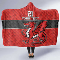 Wales Rugby Custom Hooded Blanket Y Ddraig Goch Ddyry Cychwyn