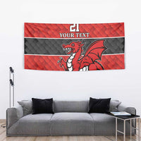 Wales Rugby Custom Tapestry Y Ddraig Goch Ddyry Cychwyn