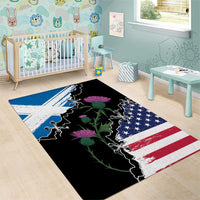 Scottish-American Heritage Month Area Rug Proud Scottish American Heritage