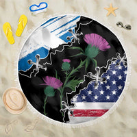 Scottish-American Heritage Month Beach Blanket Proud Scottish American Heritage