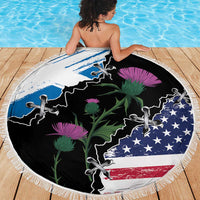 Scottish-American Heritage Month Beach Blanket Proud Scottish American Heritage