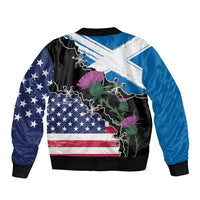 Scottish-American Heritage Month Bomber Jacket Proud Scottish American Heritage