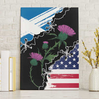 Scottish-American Heritage Month Canvas Wall Art Proud Scottish American Heritage