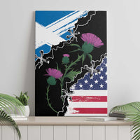 Scottish-American Heritage Month Canvas Wall Art Proud Scottish American Heritage