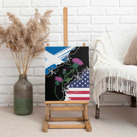 Scottish-American Heritage Month Canvas Wall Art Proud Scottish American Heritage