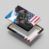 Scottish-American Heritage Month Canvas Wall Art Proud Scottish American Heritage